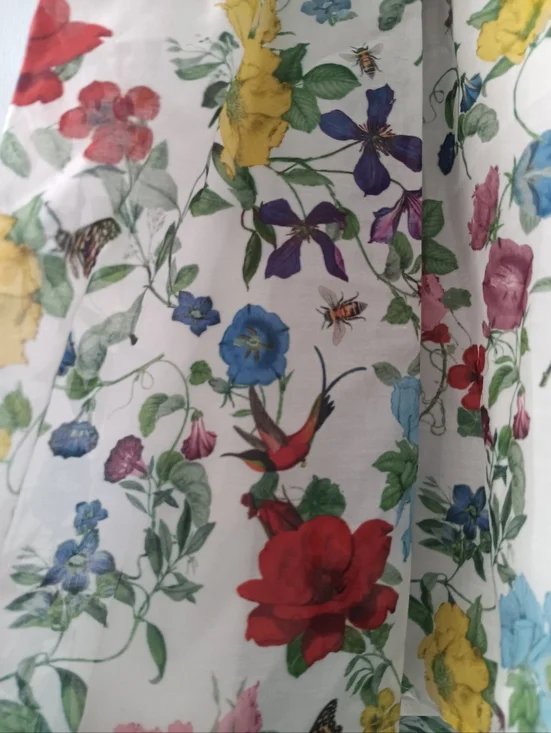 Alice + Olivia Erna Floral Halter Blouse S Silk Cotton Sleeveless Top - Picture 6 of 10